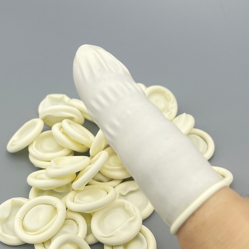 Latex Disposable Glove - 20/50 ชิ้น ถุงมือป้องกันปลายนิ้วสีขาว ถุงมือป้องกันปลายนิ้วแบบใช้แล้วทิ้ง ถุงมือยางลาเท็กซ์ ถุงมือป้องกันปลายนิ้วสำหรับซ่อมนาฬิกา
