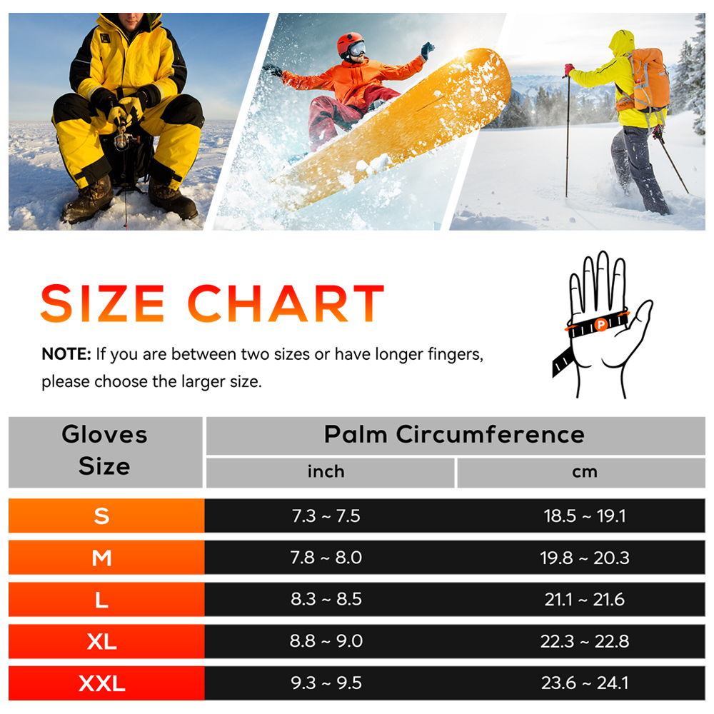 ถุงมือสกีกันน้ำสำหรับฤดูหนาว ป - Ski Glove Waterproof บทวิจารณ์และราคา