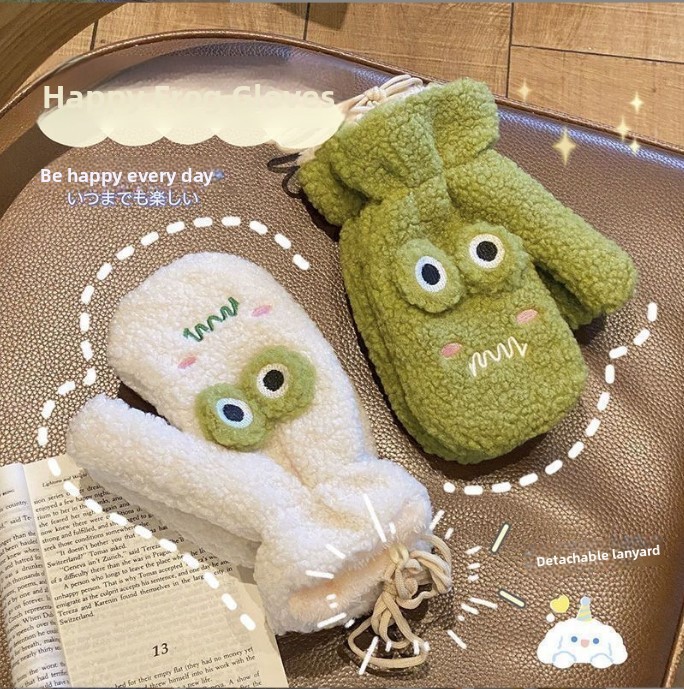 ถุงมือลายการ์ตูนกบสีเขียวสุดน่ - Wool Glove Lined บทวิจารณ์และราคา
