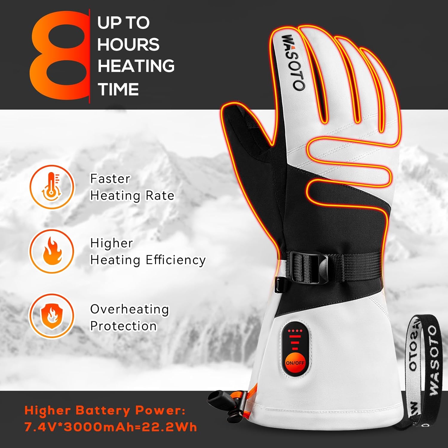 ถุงมือสกีแบบชาร์จ USB ระดับมือ - Ski Glove Waterproof บทวิจารณ์และราคา