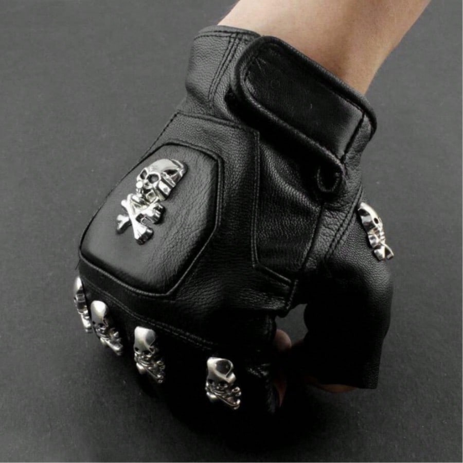 ถุงมือไร้นิ้วสำหรับขับรถมอเตอร - Leather Driving Glove บทวิจารณ์และราคา