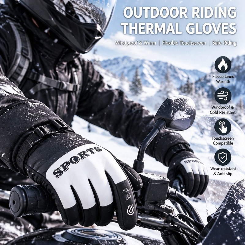 ถุงมือมอเตอร์ไซค์สำหรับฤดูหนาว - Ski Glove Waterproof บทวิจารณ์และราคา